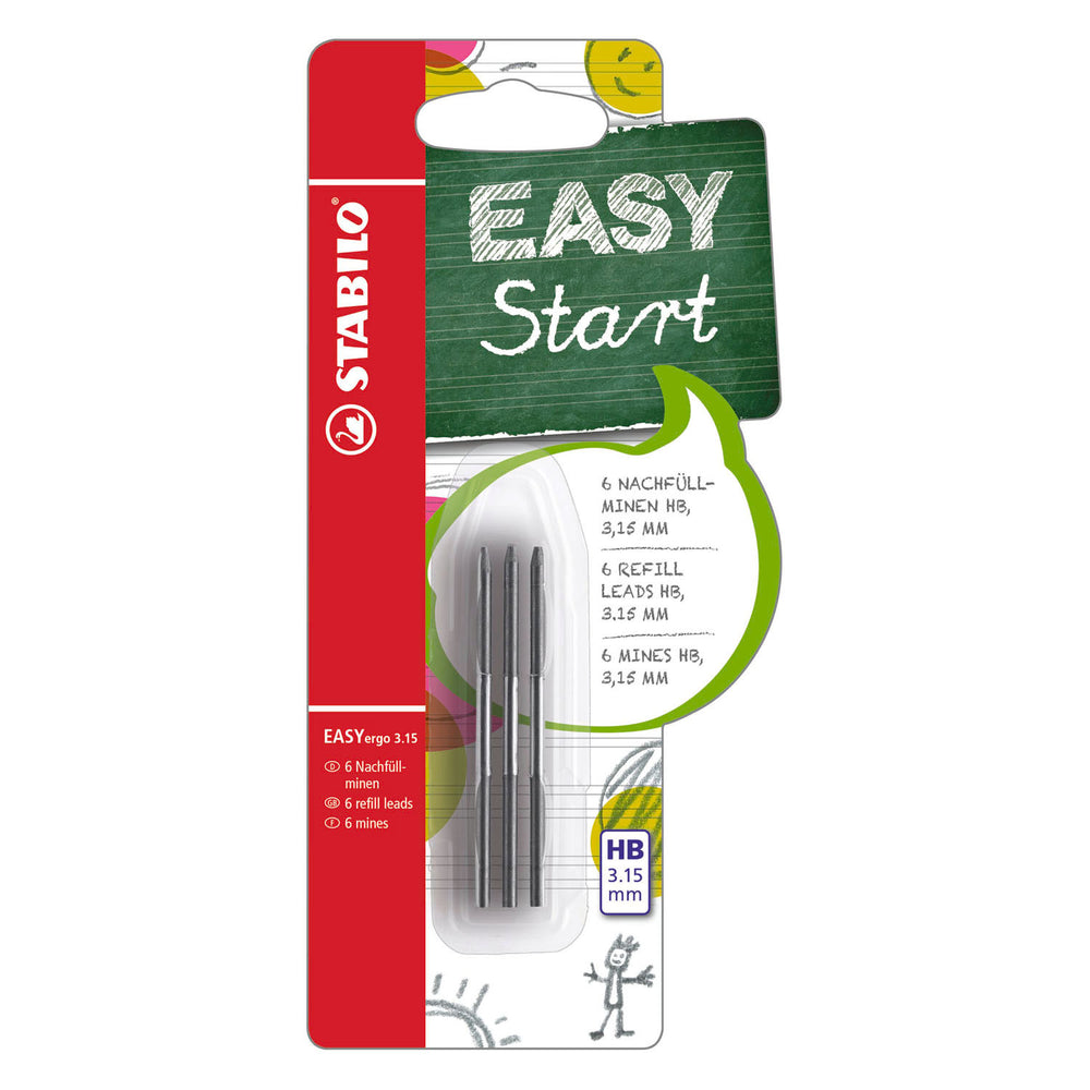 Stabilo easyergo 3.15 navullingen hb - 6st.