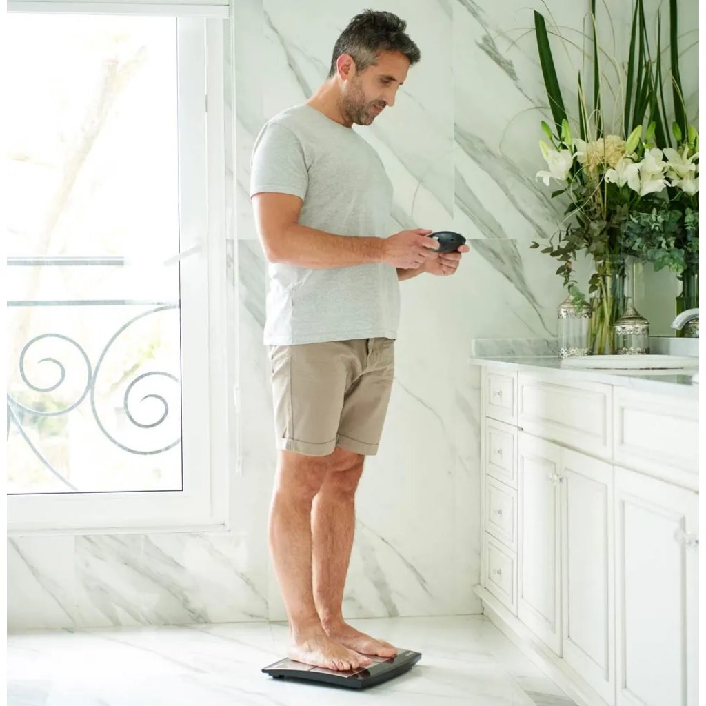 Beurer bf105 bodycomplete diagnostische personenweegschaal zwart RVS