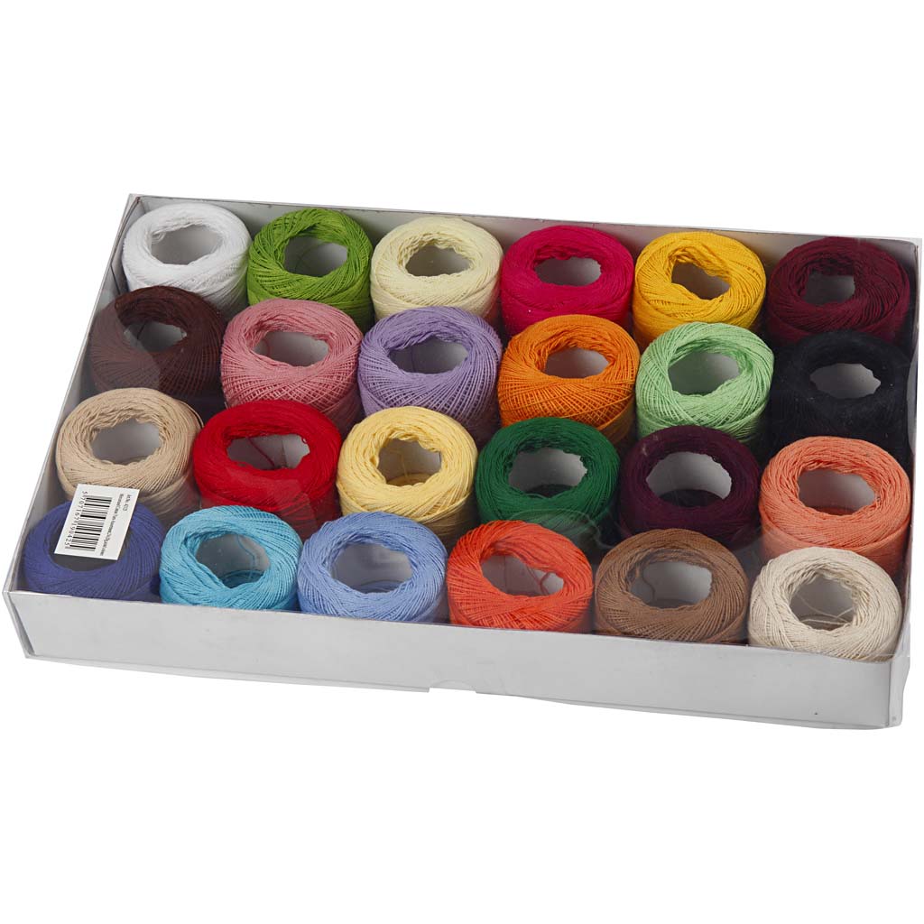 Creativ company https: www.cchobby.nl mercerised-katoengaren-diverse-kleuren-24x20-gr-1-doos