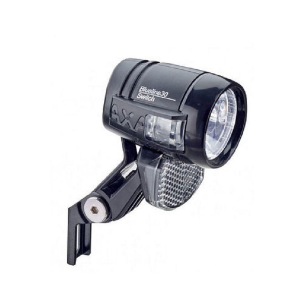 Phare avant AXA Blueline 30 lux stable voiture dynamo noir