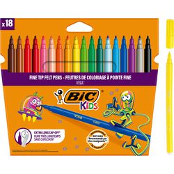 Https: www.cchobby.nl bic-visa-fijne-kleurstiften-lijndikte-1-6-mm-diverse-kleuren-18-stuk-1-doos
