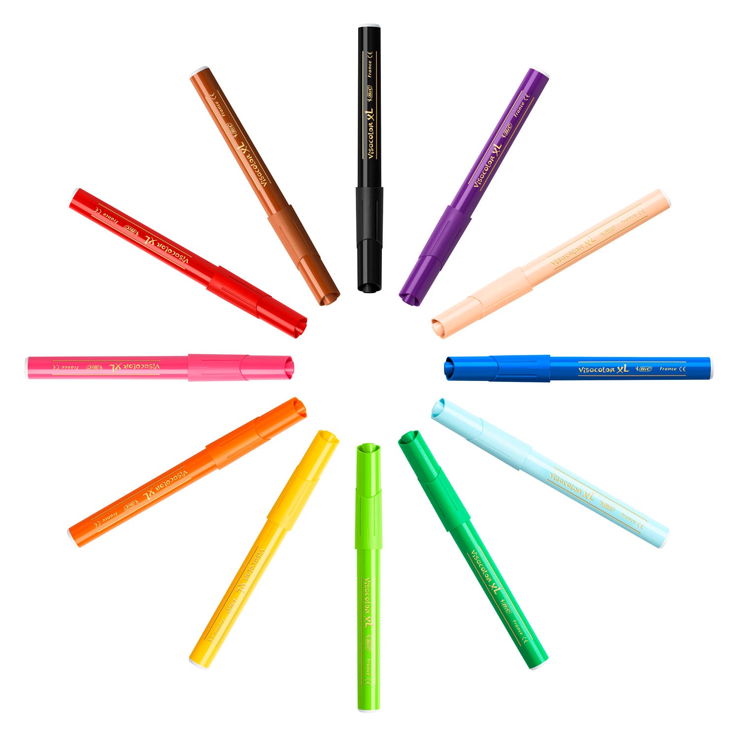 Bic https: www.cchobby.nl -visa-kleur-marker-lijndikte-3-mm-diverse-kleuren-12-stuk-1-doos