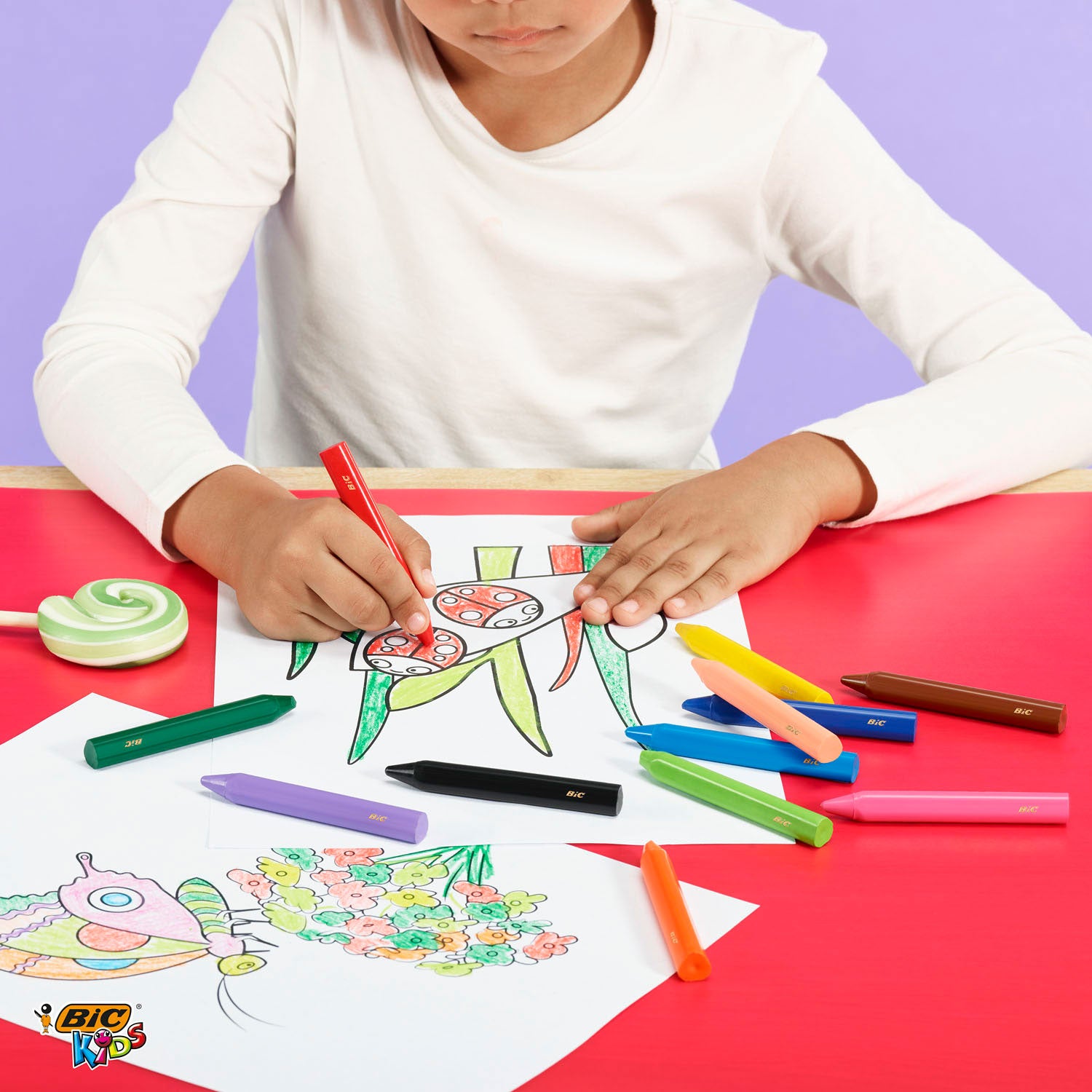 Bic kids plastidecor driehoek kleurkrijt, 12st.