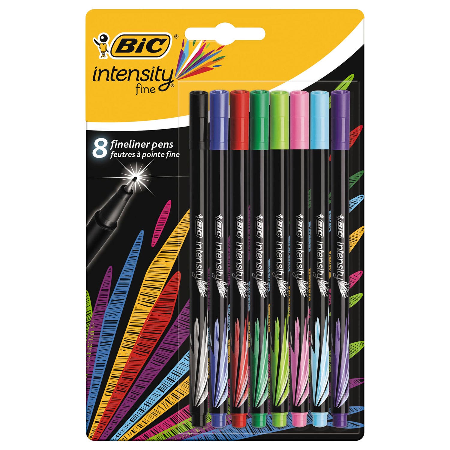 Bic intensiteit fineliners, 8st.