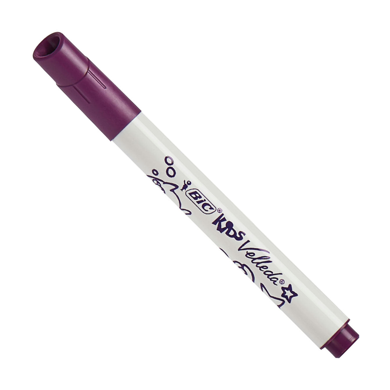 Bic velleda whiteboardstiften voor kinderen, 6 stuks.