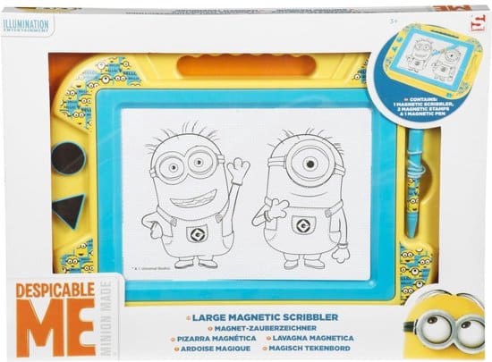 Jonotoys minions groot magnetisch tekenbord met pen en 2 magneten