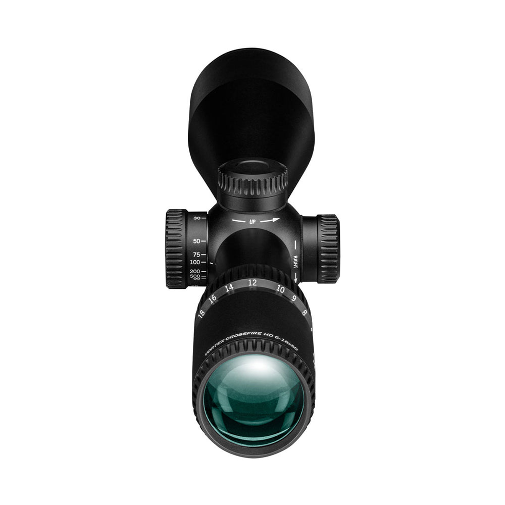 Vortex crossfire hd 6-18x50 richtkijker, widerange plex dradenkruis (moa)