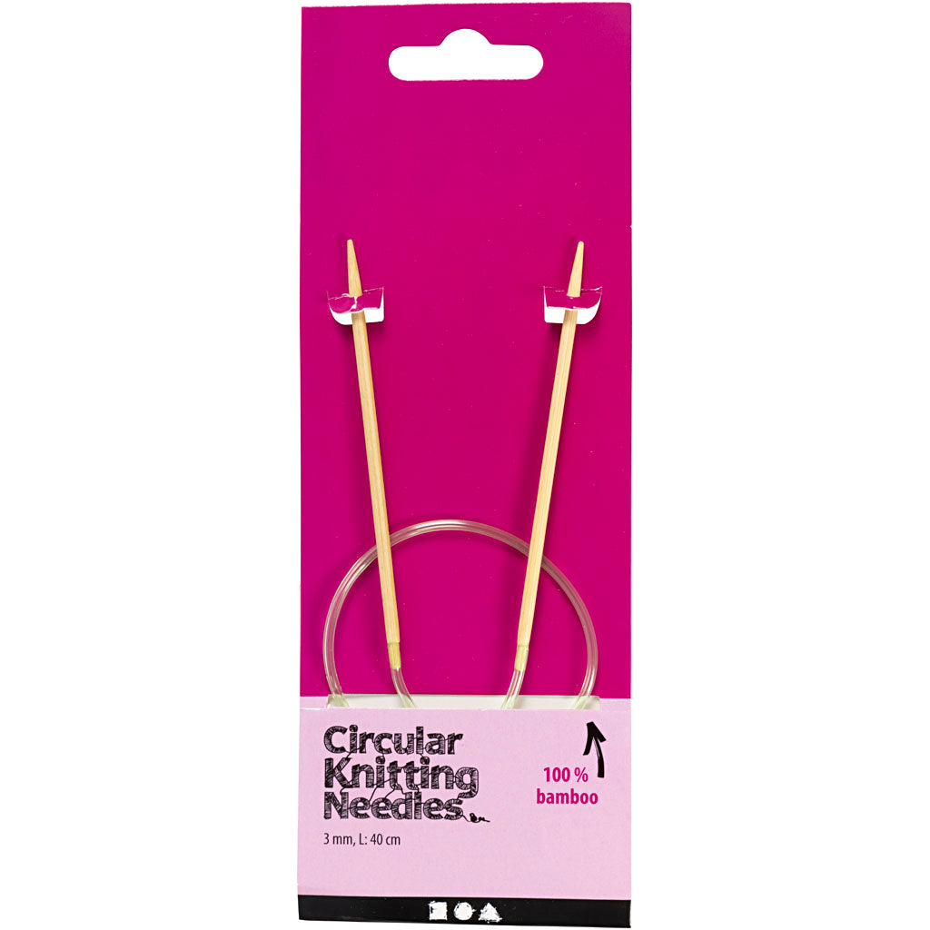 Creatief gezelschap rond breinaalden 3 mm, 40cm