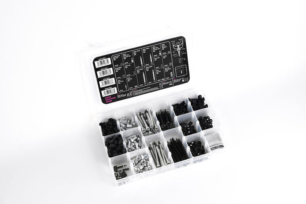 Muc-off workshop valve box refill silver 44mm stem (pack of 30)
