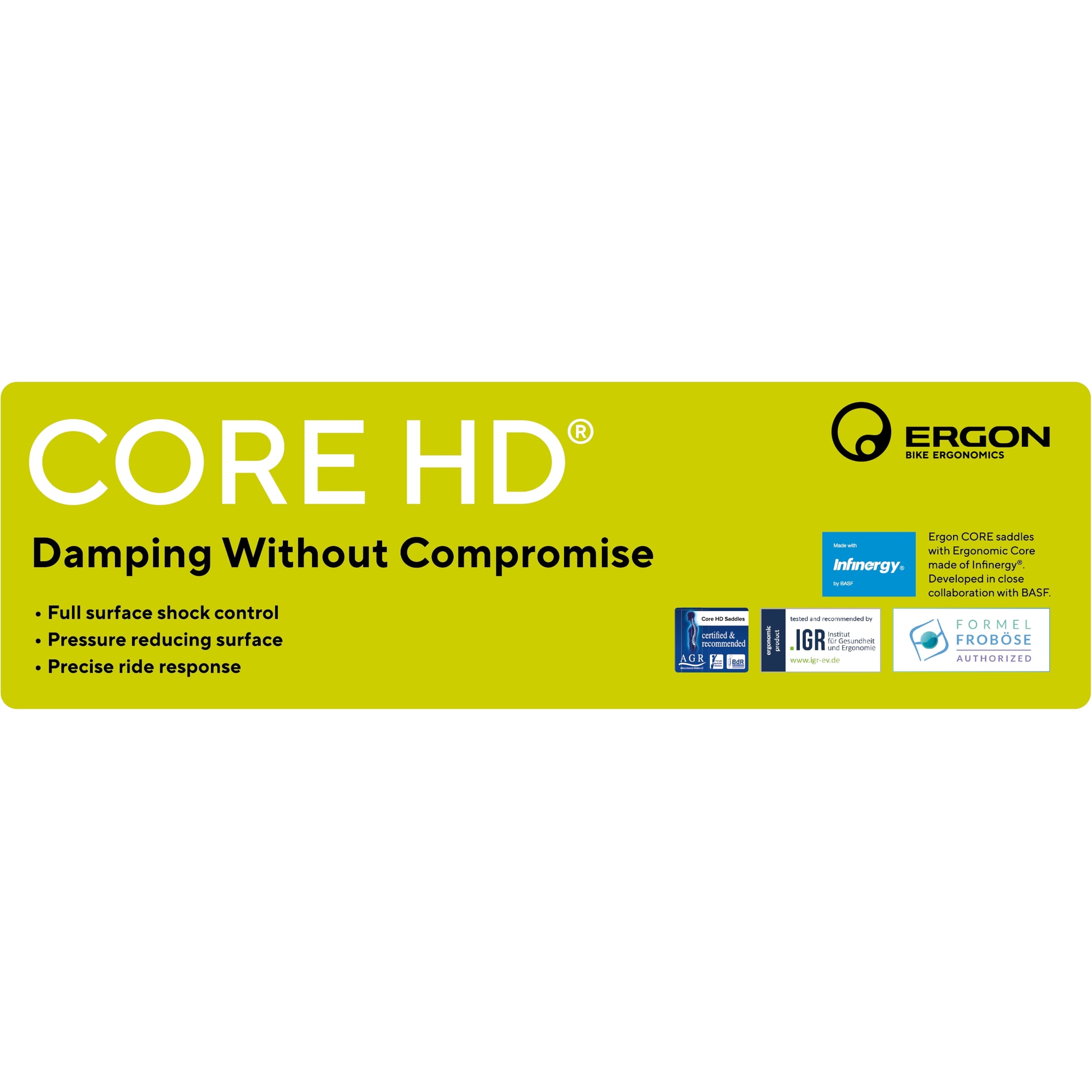 Ergon haak met infobord zadels corehd