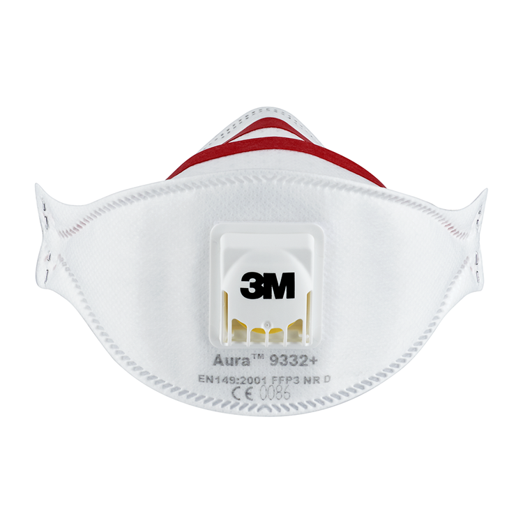 3m 1061813 - vouwmasker 9332 + ffp3 2st | 1 stuks