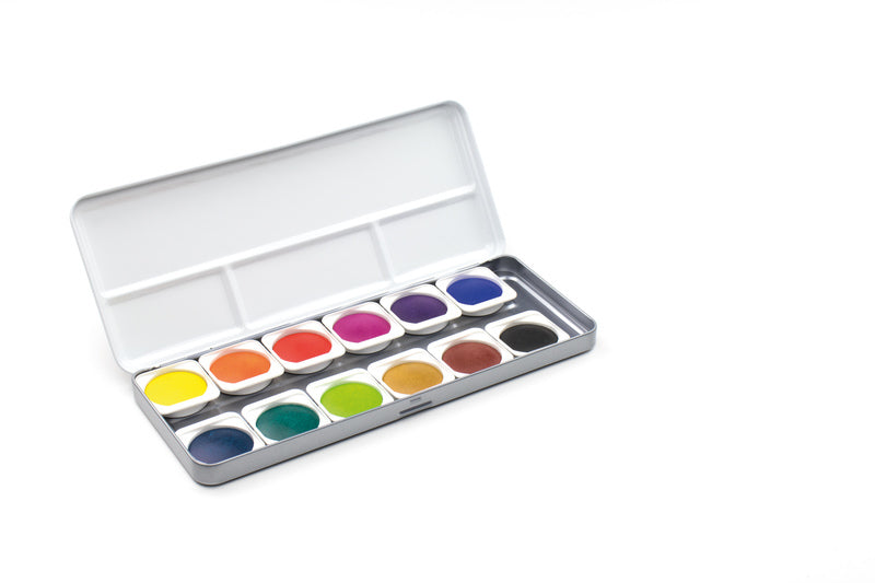 Kangaro k-fi89012 verftablet 30mm aquarel aquarel 12 stuks