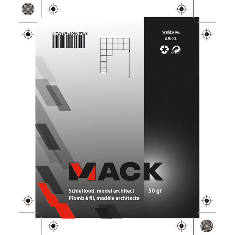 Mack 1004614 - schietlood 50gr | 4 stuks