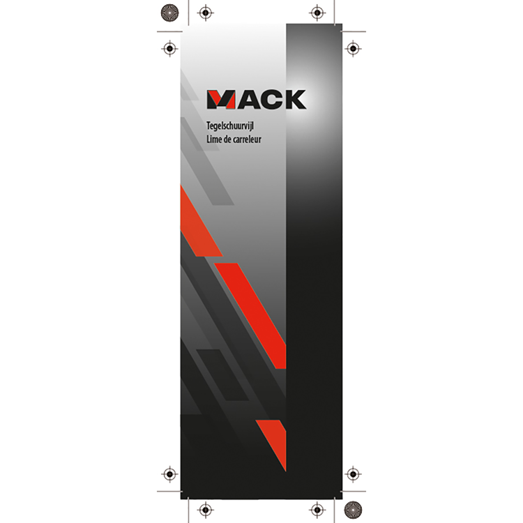Mack 1004620 - tegelvijl halfrond 270mm | 3 stuks