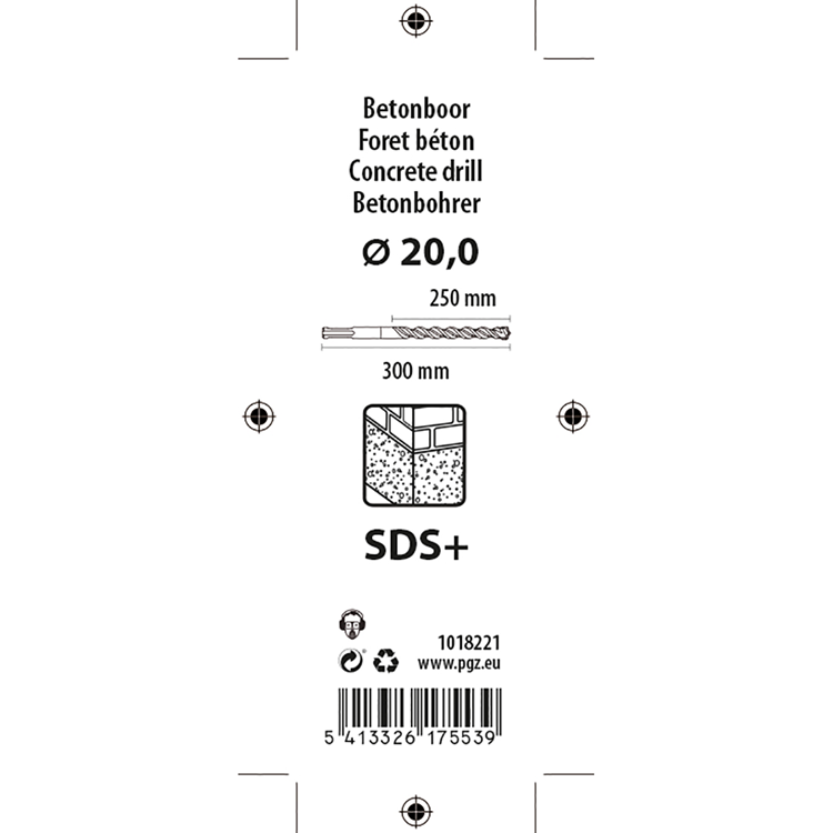 Mack 1018221 - hamerboor sds + 20x300mm | 5 stuks