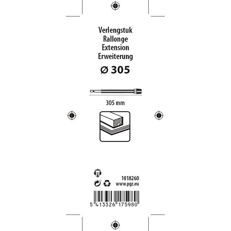 Mack 1018260 - verlengstuk 270 mm | 3 stuks