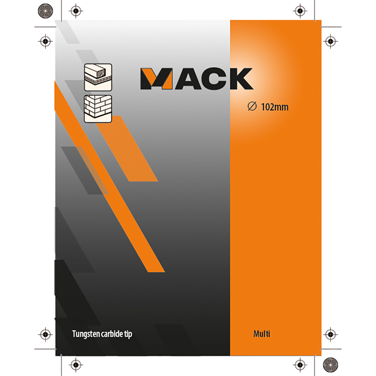 Mack 1018355 - gatzaag multi tct ø 102mm | 3 stuks
