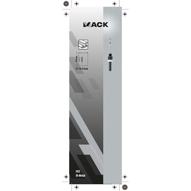 Mack 1018364 - gatzaaghouder quick lock ø 14-30mm | 3 stuks