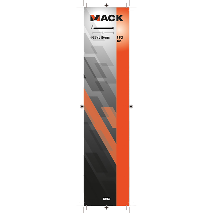 Mack 1017129 - nagel platte kop 180 gr 5,5 x 150 mm | 5 stuks