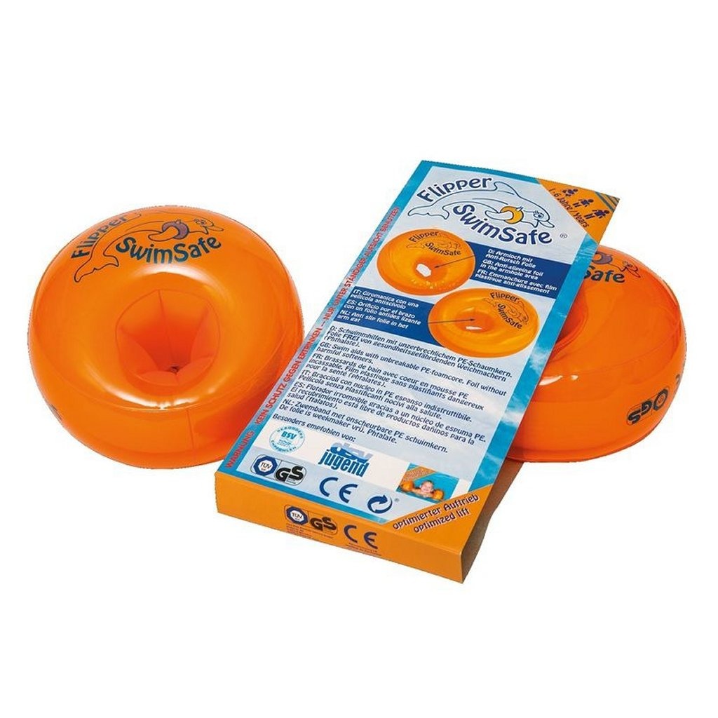Swimsafe zwemmouwtjes flipper oranje 2 stuks