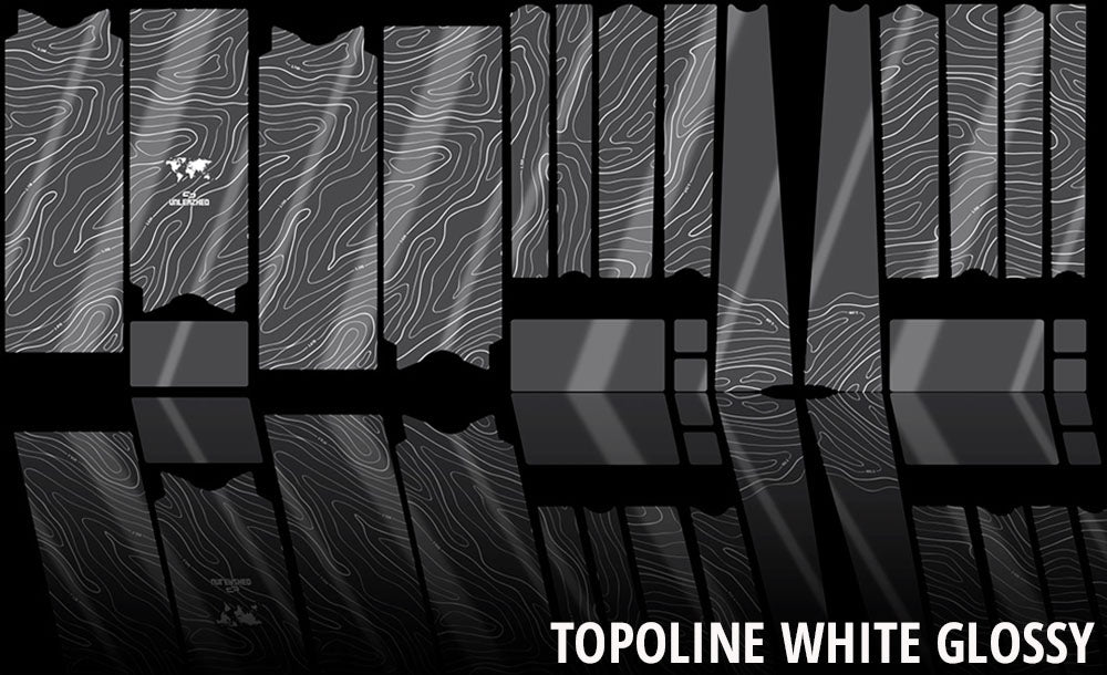 Unleazhed unscratch - frame protection film gravelbike bpg01 topolines white