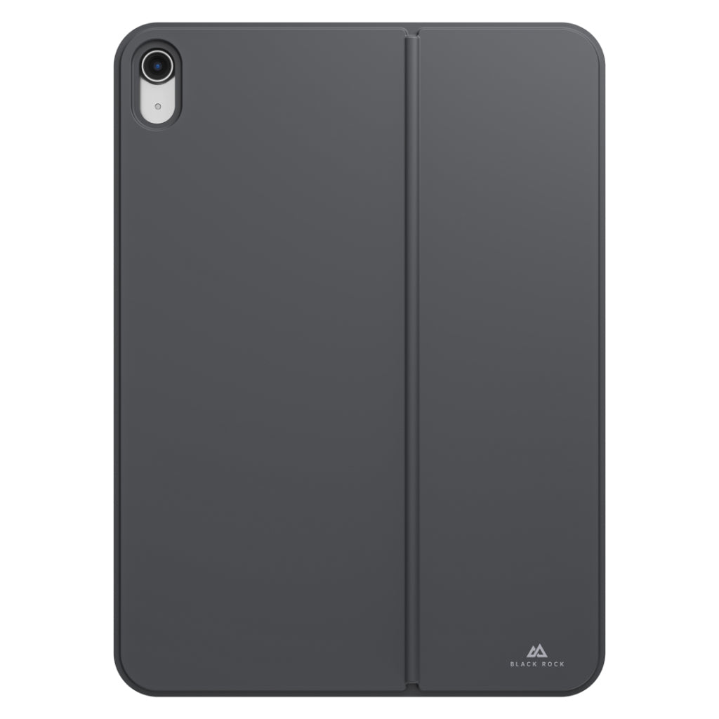 Zwarte rock kickstand tablet-case voor apple ipad 10.9 (2022) zwart