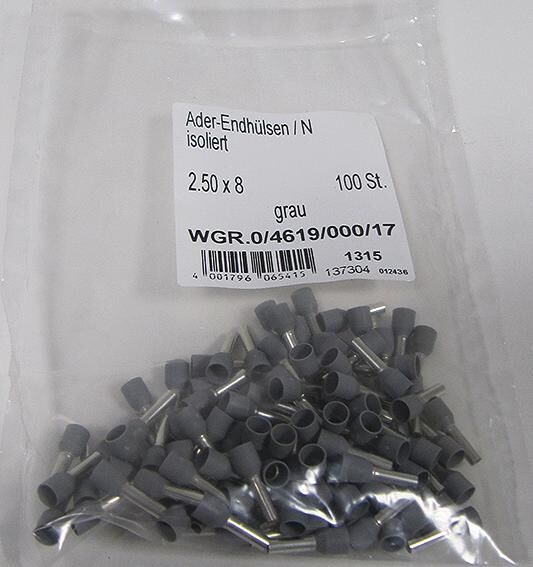 Dresselhaus adereindhuls insulated wire end sleeve 2.5 mm
