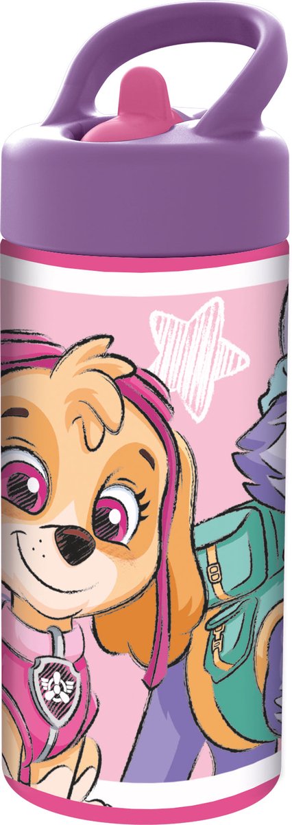 Stor paw patrol skye drinkbeker drinkfles - 400 ml