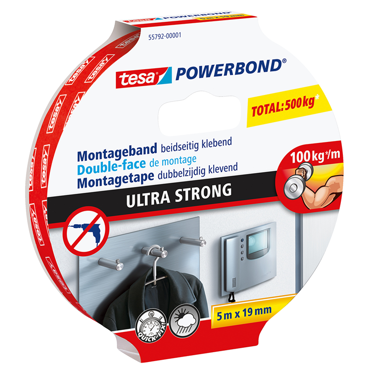 Tesa 1039440 - pwrbond mont.tape 5:19mm | 10 stuks