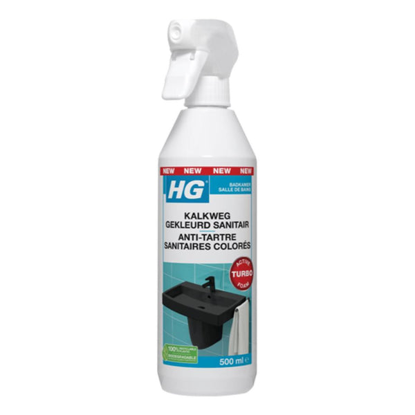 Hg kalkweg gekleurd sanitair 500ml dã© kalkverwijderaar voor gekleurd sanitair