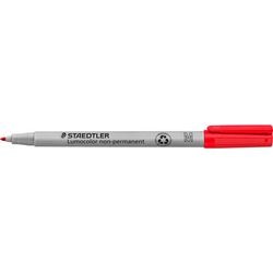 Niet permanente ohp marker staedtler lumocolor rood 1 mm