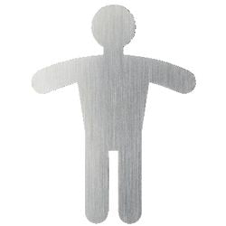 Pic togram herentoilet durable zelfklevend roestvrijstaal