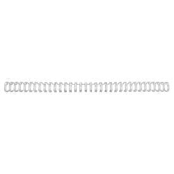 Draagbindruggen wirebind 34 gbc metaal 14mm zilver capaciteit 105vel