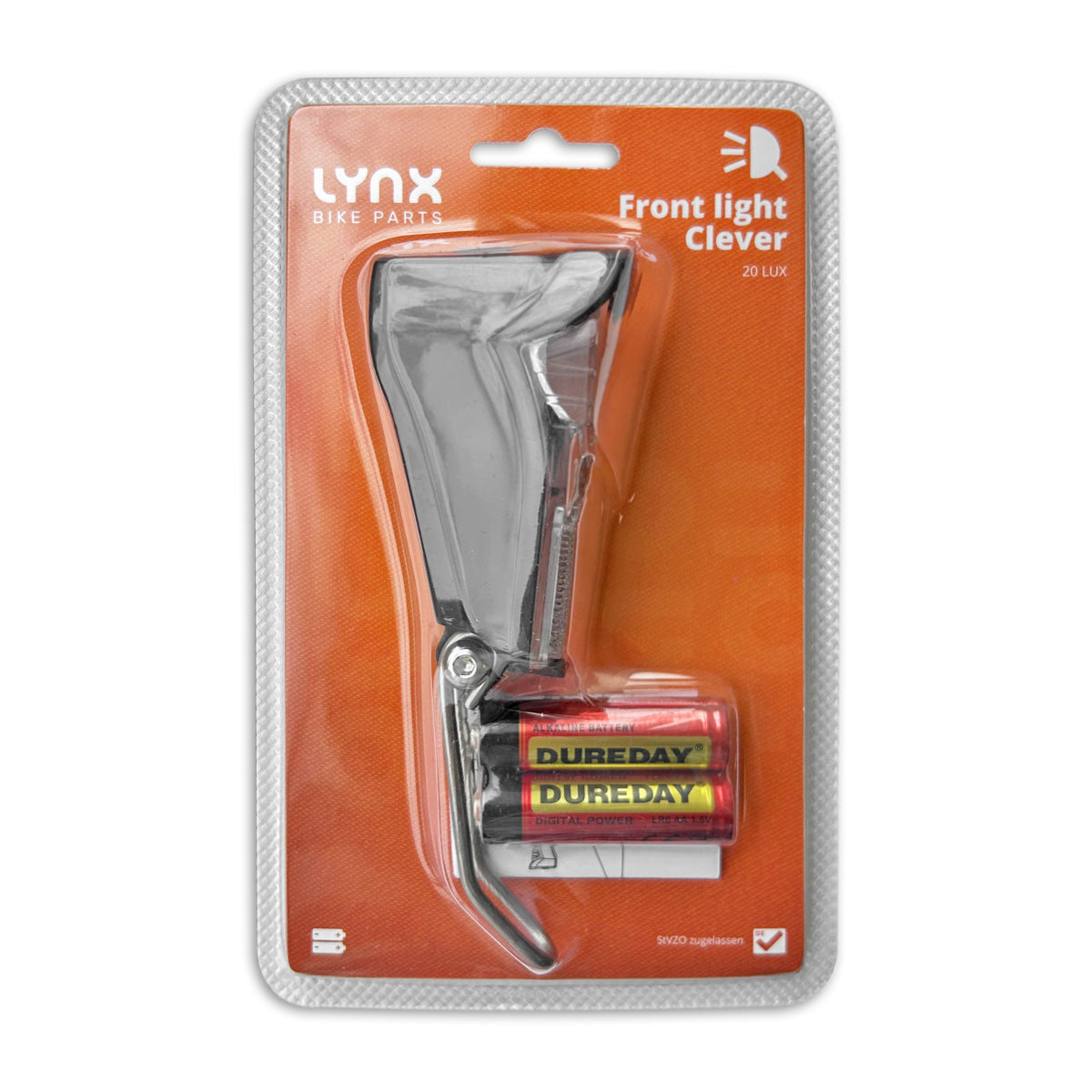 Lynx slimme koplamp batterij led 20 lux zwart