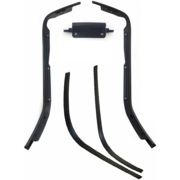 Edge Sierstripset beenschild en boomplank Primavera, Sprint 5 delig zwart metallic