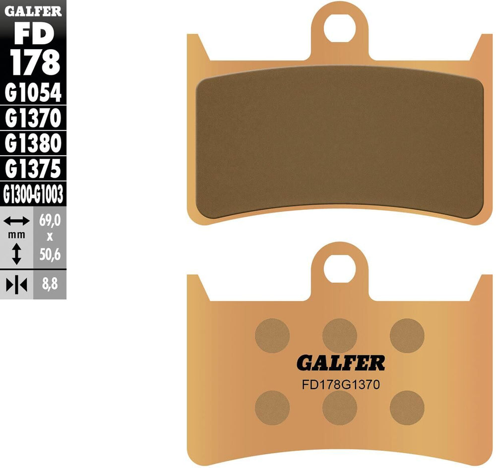 Galfer bremsbelag fd178 sintered brake pad fd178 g1380