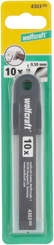 Wolfcraft afbreekmessen | 18mm | 8 segmenten | 10 stuks - 4303000