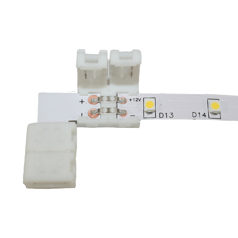 Cingoli koppelstuk voor led strip 8mm - rechte hoek (90°)