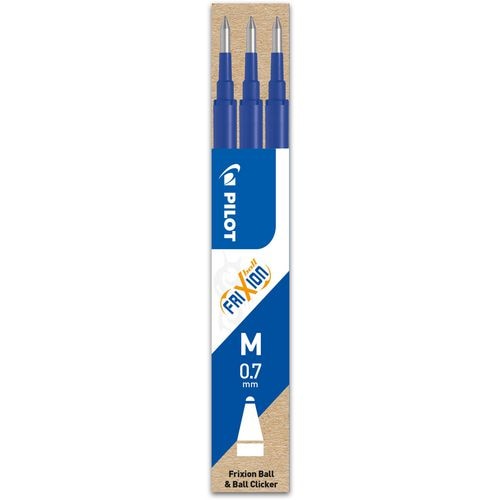 Pilot navulling frixion 07 clicker blauw 3 stuk