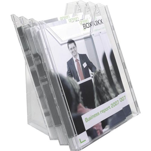 Folderhouder durable 858019 polysterol 242x217x291mm 3xa4 zwart
