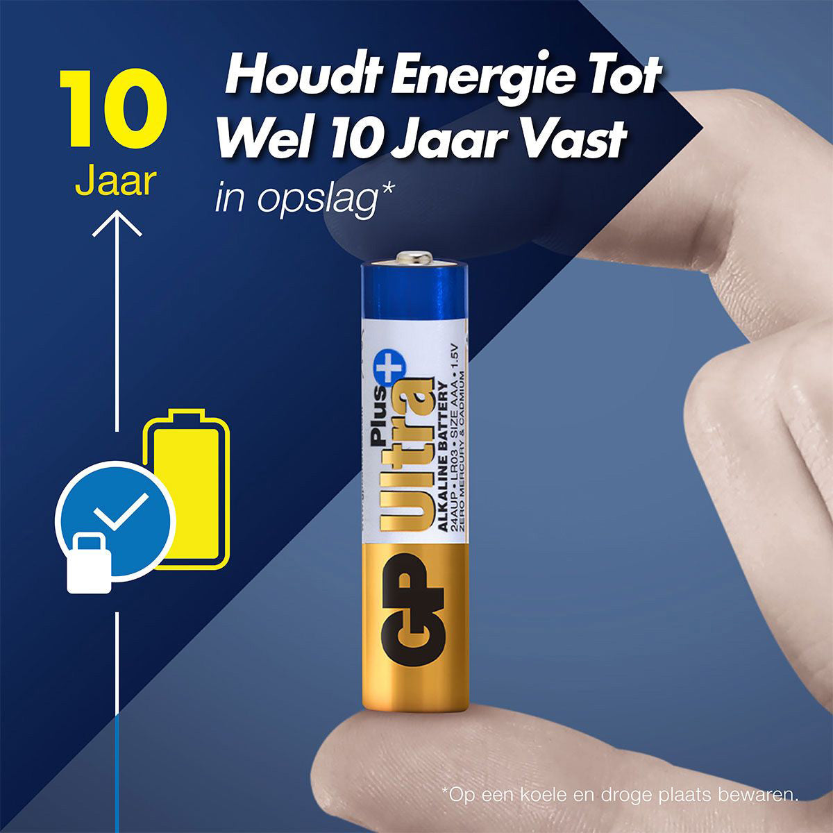 GP Ultra Plus alkalische AAA-batterijen 4PK