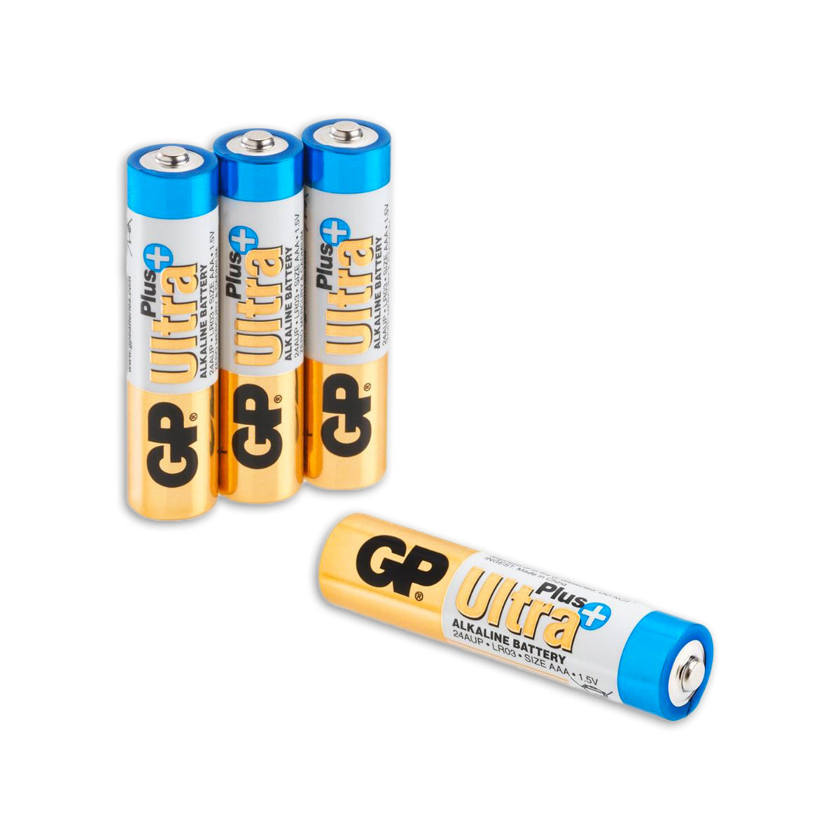 GP Ultra Plus alkalische AAA-batterijen 4PK
