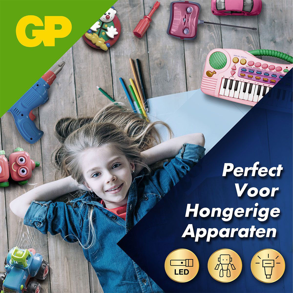 GP Ultra Plus alkalische AA-batterijen 4PK
