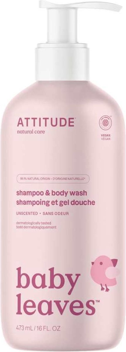Attitude - baby leaves shampoo body wash unscented