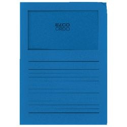 Sorteermap elco a4 blauw 100 stuks