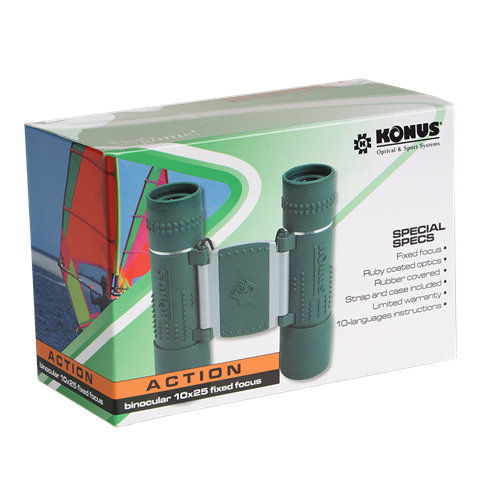 Konus Verrekijker Actie 10x25 Fix Focus
