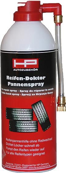 Hp bandenreparatie spray reifen-doktor tire sealant 400ml with brass valve
