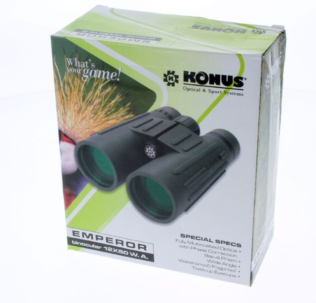 Jumelles Konus Emperor 12x50 WP WA avec Phase Coating