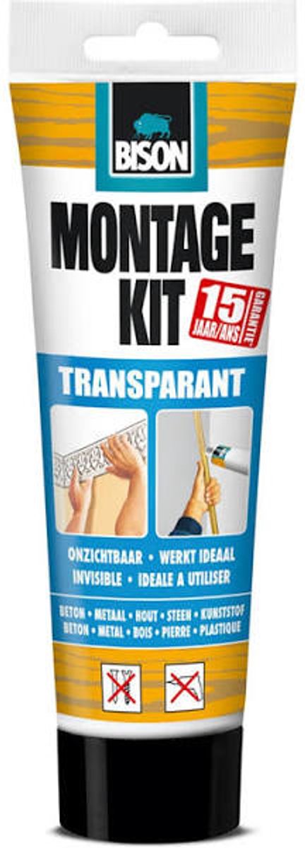 Bison montagekit transparant 250gr