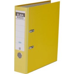 Ordner elba rado brilliant a4 karton, pp (polypropeen) geel 1 stuk